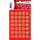 HERMA Sticker Sterne 6-zackig Gold – 105 Stück auf 3 Bögen – 3924