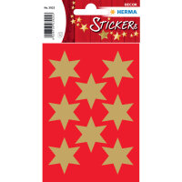 HERMA Schmucketiketten Sterne 6-zackig Gold Ø 33...