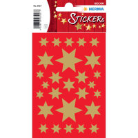 HERMA Schmucketiketten Sterne 6-zackig Gold –...