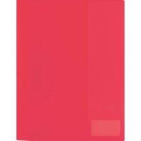 Schnellhefter A4 PP transluzent rot