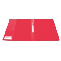 Schnellhefter A4 PP transluzent rot