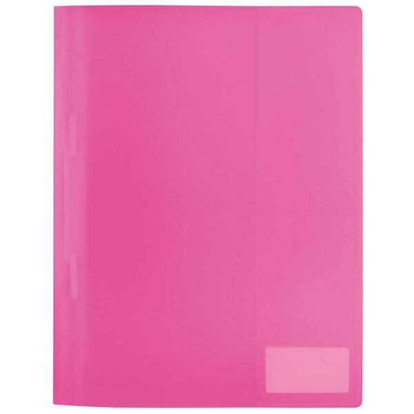 Schnellhefter A4 PP transluzent pink