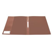 Schnellhefter A4 PP transluzent braun