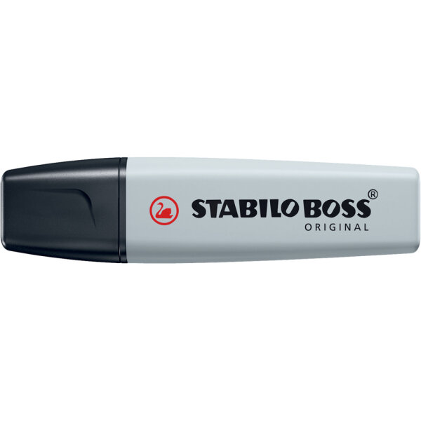 Textmarker Boss pastell seidengrau
