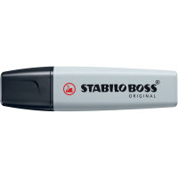 Textmarker Boss pastell seidengrau
