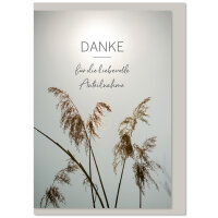 KOMMA³ Dankeskarten Danke 11,5 × 16,5 cm...