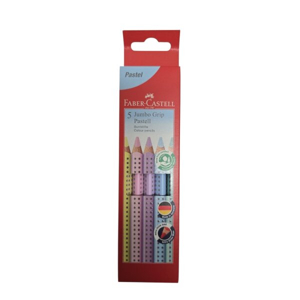 Farbstiftetui 5ST Jumbo Grip Pastell sortiert