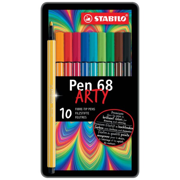 Fasermaler Pen 68 Etui 10 St&uuml;ck