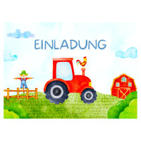 KOMMA³ Einladungskarten Kinder 10,5 × 14,8 cm...