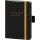 BSB V-Book Buchkalender A6 2027, 1 Woche/2 Seiten – Schwarz/Gold