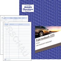 AVERY Zweckform Fahrtenbuch 223 A5 – 40 Blatt