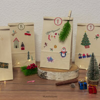 SKORPION Adventskalender Bastelset mit 24 Tüten aus Zuckerrohrpapier – 99sk6236