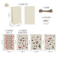 SKORPION Adventskalender Bastelset mit 24 Tüten aus Zuckerrohrpapier – 99sk6236