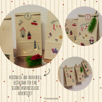 SKORPION Adventskalender Bastelset mit 24 Tüten aus Zuckerrohrpapier – 99sk6236