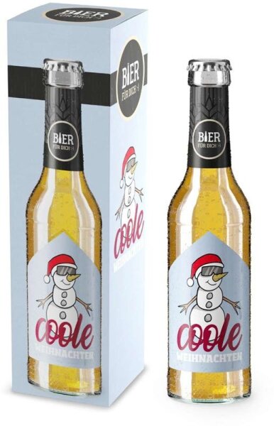 Bier 0,33l Coole Weihnachten