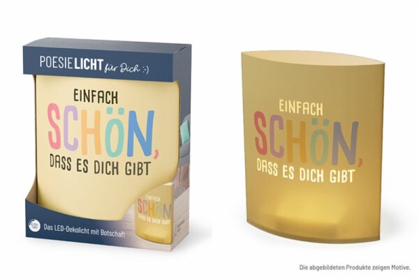 Poesielicht Sch&ouml;n das es dich gibt