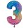 XXL &ndash; Zahlenballon 3 &ndash; Colourful Rainbow