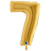 XXL &ndash; Zahlenballon 7 &ndash; Gold
