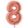 XXL &ndash; Zahlenballon 8 &ndash; Rose Gold