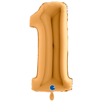 XXL &ndash; Zahlenballon 1 &ndash; Sunset Gold