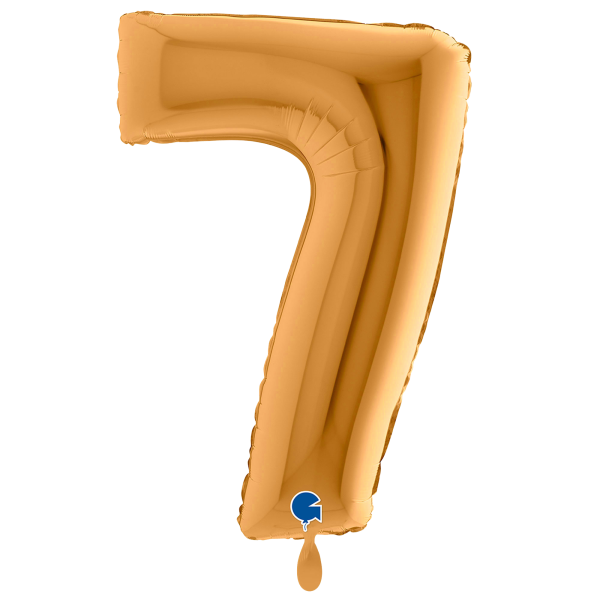 1 Balloon XXL - Number 7 - Sunset Gold