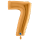 1 Balloon XXL - Number 7 - Sunset Gold