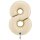 1 Balloon XXL - Number 8 - Satin Cream