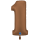 XXL &ndash; Zahlenballon 1 &ndash; Satin Chocolate