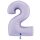 XXL &ndash; Zahlenballon 2 &ndash; Satin Lilac