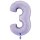 XXL &ndash; Zahlenballon 3 &ndash; Satin Lilac