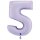 XXL &ndash; Zahlenballon 5 &ndash; Satin Lilac