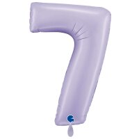XXL &ndash; Zahlenballon 7 &ndash; Satin Lilac
