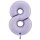 XXL &ndash; Zahlenballon 8 &ndash; Satin Lilac