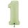 XXL &ndash; Zahlenballon 1 &ndash; Satin Olive Green