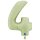 XXL &ndash; Zahlenballon 4 &ndash; Satin Olive Green