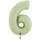 XXL &ndash; Zahlenballon 6 &ndash; Satin Olive Green