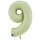 XXL &ndash; Zahlenballon 9 &ndash; Satin Olive Green