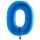 XXL &ndash; Zahlenballon 0 &ndash; Blue