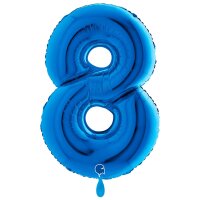 XXL &ndash; Zahlenballon 8 &ndash; Blue