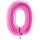 XXL &ndash; Zahlenballon 0 &ndash; Fuxia