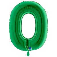 XXL &ndash; Zahlenballon 0 &ndash; Green
