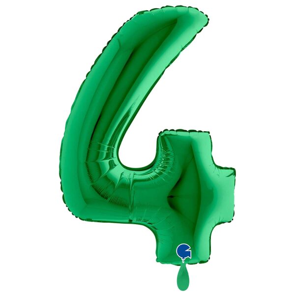 XXL &ndash; Zahlenballon 4 &ndash; Green