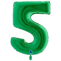 XXL &ndash; Zahlenballon 5 &ndash; Green