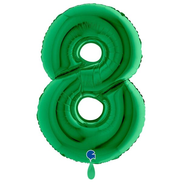 XXL &ndash; Zahlenballon 8 &ndash; Green