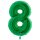 XXL &ndash; Zahlenballon 8 &ndash; Green