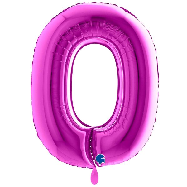 XXL &ndash; Zahlenballon 0 &ndash; Purple