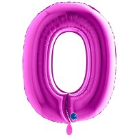 XXL &ndash; Zahlenballon 0 &ndash; Purple