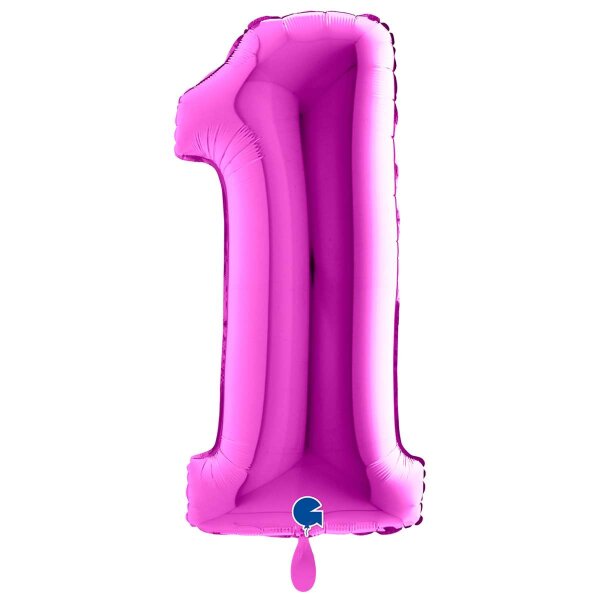 XXL &ndash; Zahlenballon 1 &ndash; Purple