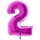 XXL &ndash; Zahlenballon 2 &ndash; Purple