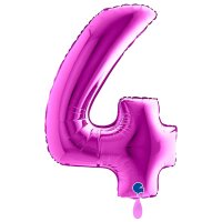 XXL &ndash; Zahlenballon 4 &ndash; Purple